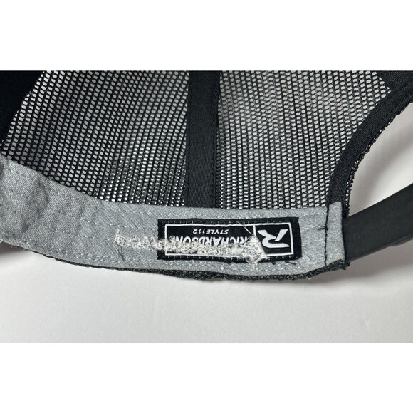 True North Steel Strapback Mesh Back Grey & Black Snap Back Trucker Cap - Picture 8 of 8